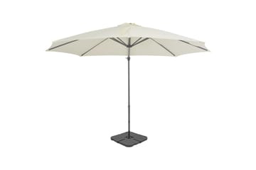Päivänvarjo kannettavalla pohjalla hiekka - Beige - Puutarhakalusteet - Aurinkosuoja - Aurinkovarjo
