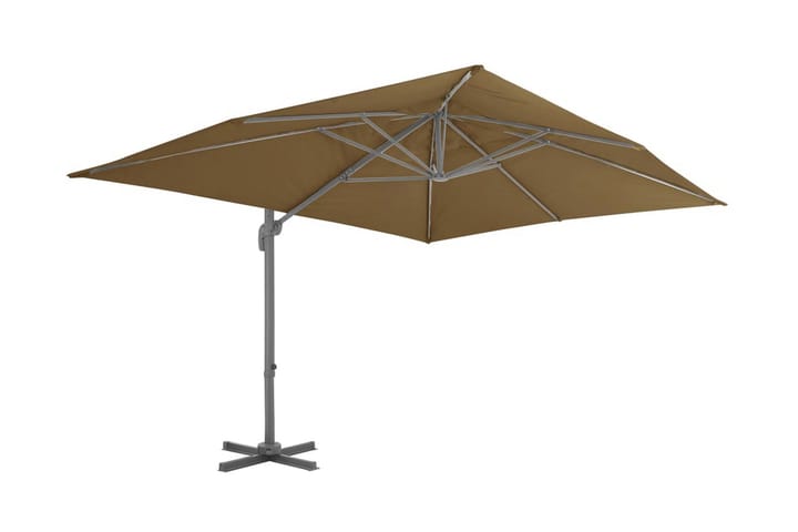 Päivänvarjo kannettavalla pohjalla ruskeanharmaa - Ruskea - Aurinkovarjo