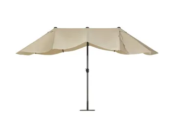Parasoll Heltin - Beige - Puutarhakalusteet - Aurinkosuoja - Aurinkovarjo - Parvekevarjo