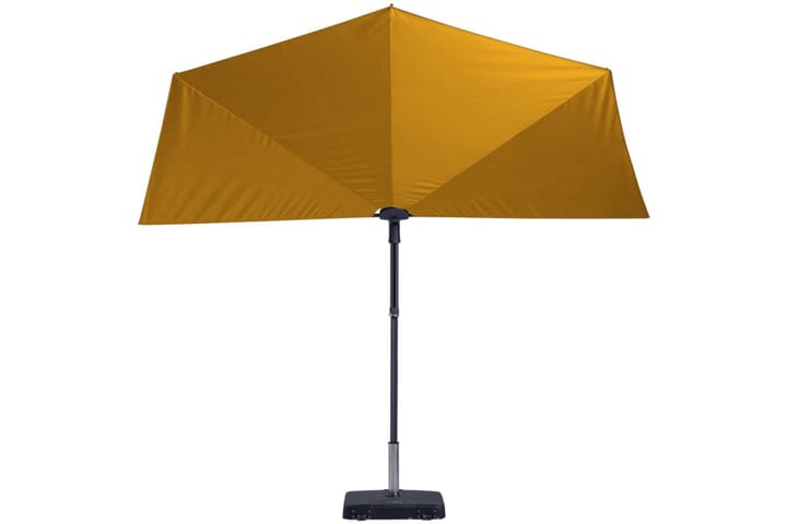 Madison Parvekkeen päivänvarjo Sun Wave 270x150 cm - Keltainen - Parvekevarjo