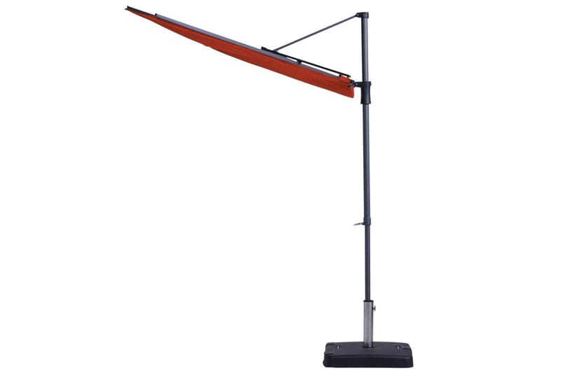 Madison Parvekkeen päivänvarjo Sun Wave 270x150cm - Punainen - Puutarhakalusteet - Aurinkosuoja - Aurinkovarjo - Parvekevarjo