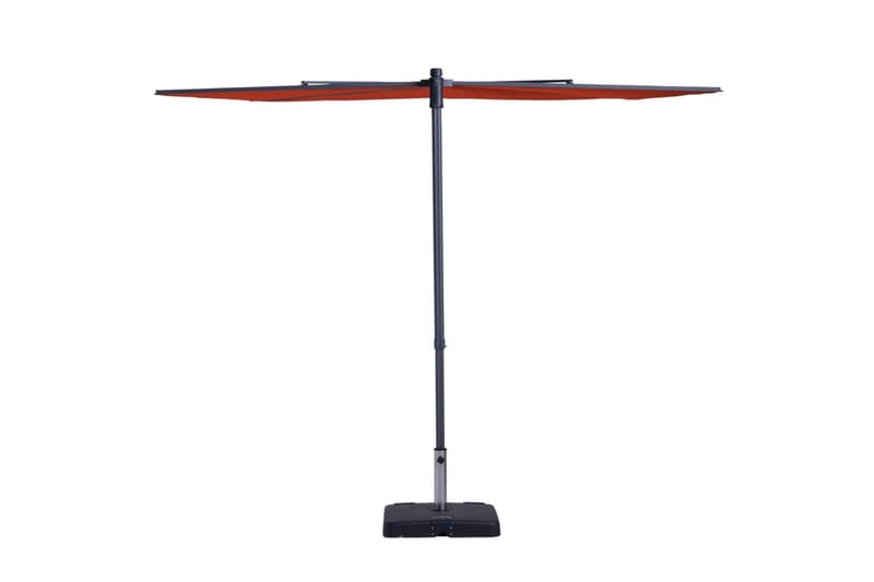 Madison Parvekkeen päivänvarjo Sun Wave 270x150cm - Punainen - Puutarhakalusteet - Aurinkosuoja - Aurinkovarjo - Parvekevarjo