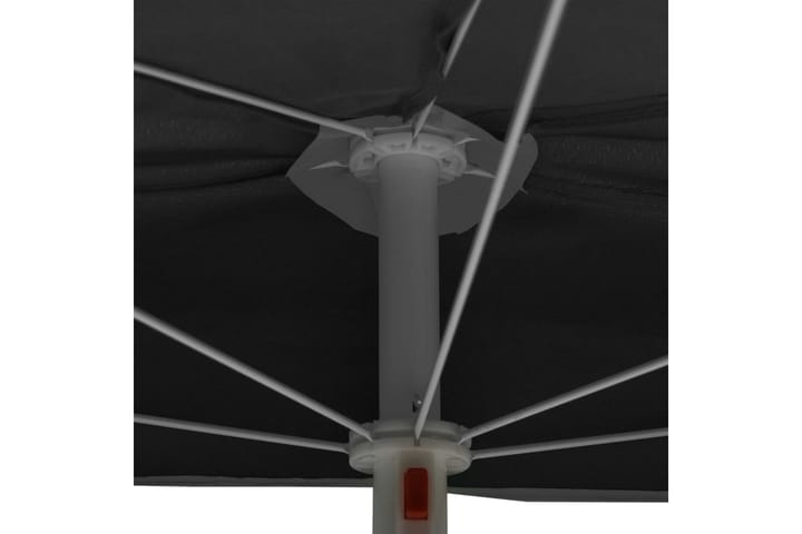 Puoliaurinkovarjo tangolla 180x90 cm antrasiitti - Aurinkovarjo