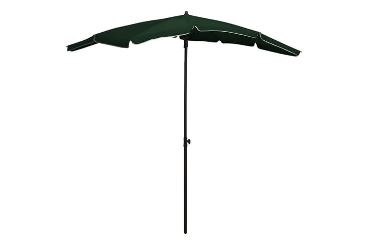 Puutarhan Aurinkovarjo tangolla 200x130 cm vihreä - Vihreä - Aurinkovarjo