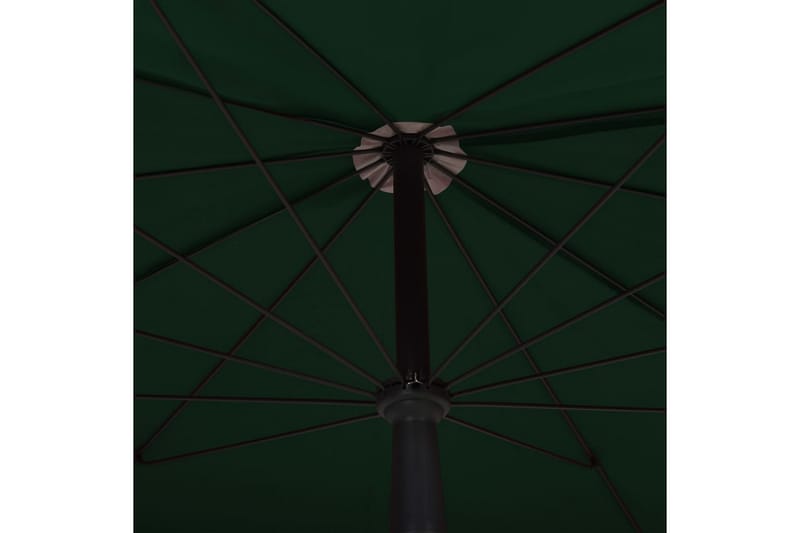 Puutarhan Aurinkovarjo tangolla 200x130 cm vihreä - Vihreä - Puutarhakalusteet - Aurinkosuoja - Aurinkovarjo