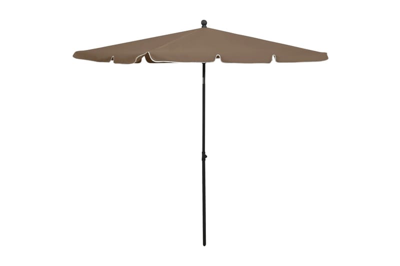 Puutarhan aurinkovarjo tangolla 210x140 cm harmaanruskea - Taupe - Puutarhakalusteet - Aurinkosuoja - Aurinkovarjo