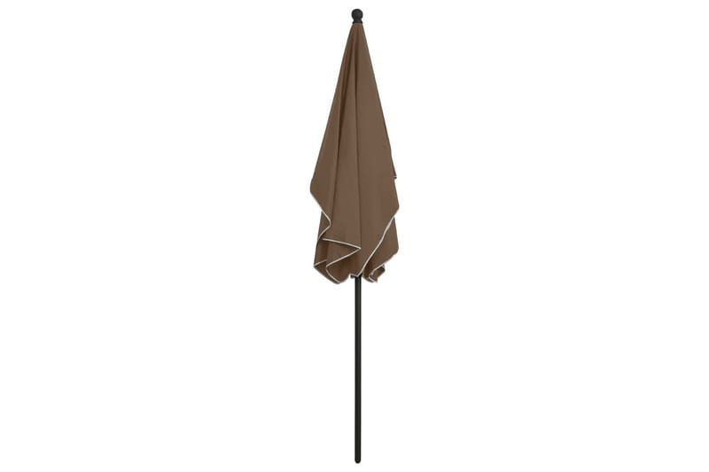 Puutarhan aurinkovarjo tangolla 210x140 cm harmaanruskea - Taupe - Puutarhakalusteet - Aurinkosuoja - Aurinkovarjo