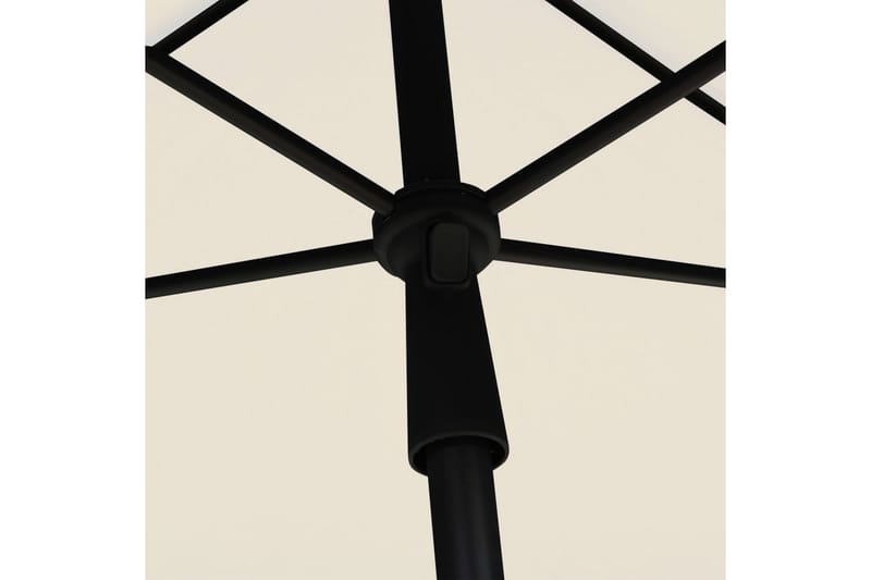 Puutarhan aurinkovarjo tangolla 210x140 cm hiekka - Kerma - Puutarhakalusteet - Aurinkosuoja - Aurinkovarjo