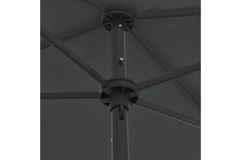 Rantavarjo antrasiitti 180x120 cm - Puutarhakalusteet - Aurinkosuoja - Aurinkovarjo
