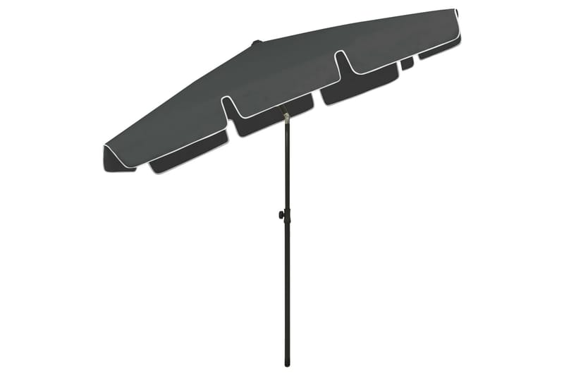 Rantavarjo antrasiitti 200x125 cm - Puutarhakalusteet - Aurinkosuoja - Aurinkovarjo