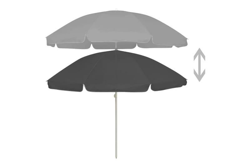 Rantavarjo antrasiitti 240 cm - Puutarhakalusteet - Aurinkosuoja - Aurinkovarjo