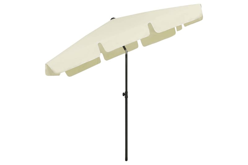Rantavarjo hiekankeltainen 200x125 cm - Puutarhakalusteet - Aurinkosuoja - Aurinkovarjo