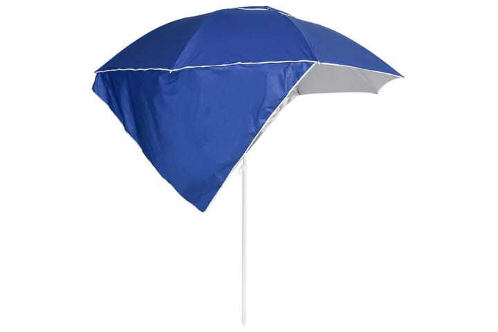 Rantavarjo sivuseinillä sininen 215 cm - Sininen - Rantavarjo