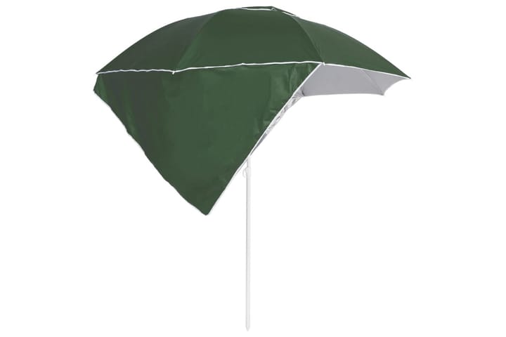 Rantavarjo sivuseinillä vihreä 215 cm - Vihreä - Rantavarjo