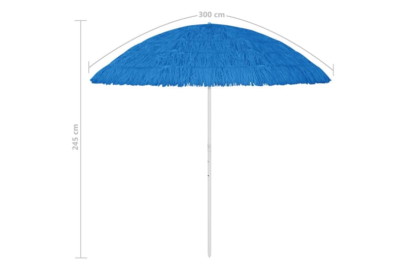 Rantavarjo sininen 300 cm - Puutarhakalusteet - Aurinkosuoja - Aurinkovarjo