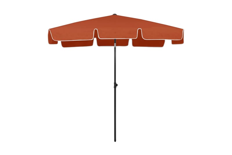 Rantavarjo terrakotta 200x125 cm - Puutarhakalusteet - Aurinkosuoja - Aurinkovarjo