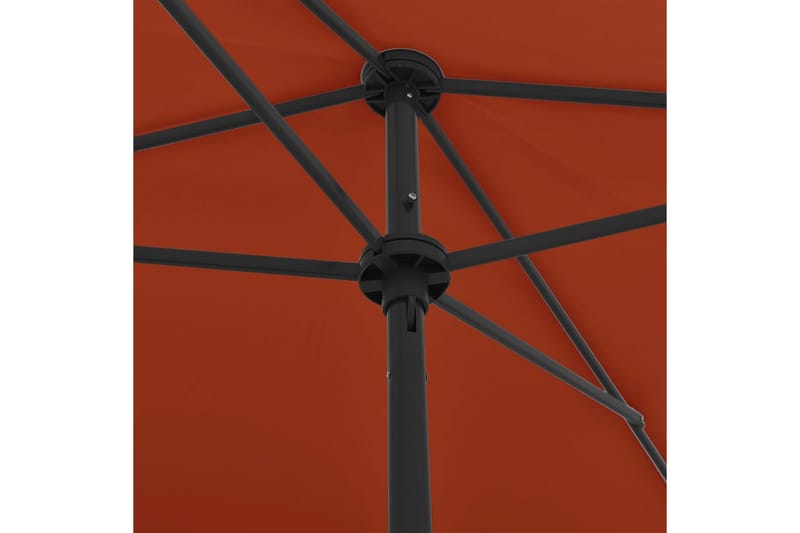 Rantavarjo terrakotta 200x125 cm - Puutarhakalusteet - Aurinkosuoja - Aurinkovarjo