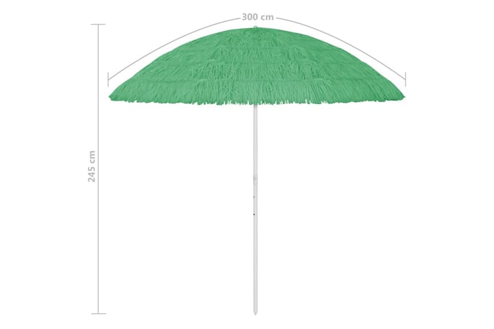 Rantavarjo vihreä 300 cm - Aurinkovarjo