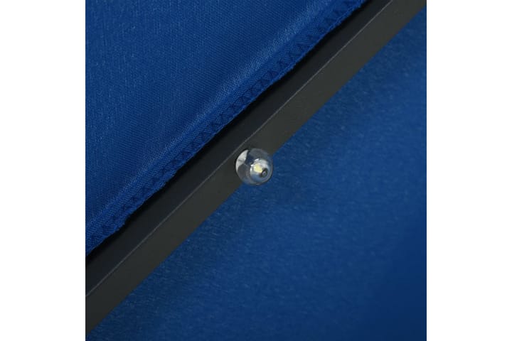 Aurinkovarjo LED-valoilla ja teräspylväällä 300 cm sininen - Sininen - Riippuva aurinkovarjo