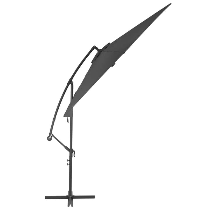Riippuva aurinkovarjo alumiinipylväällä 300 cm antrasiitti - Antrasiitti - Riippuva aurinkovarjo