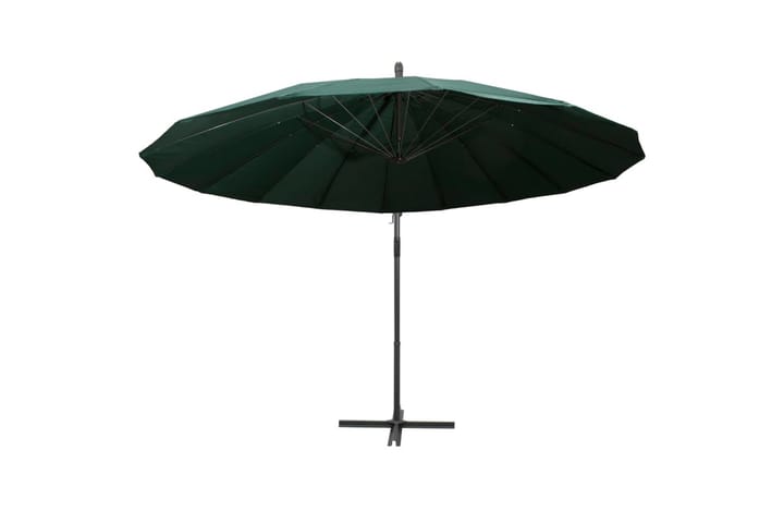 Riippuva päivänvarjo vihreä 3 m alumiinitanko - Vihreä - Riippuva aurinkovarjo