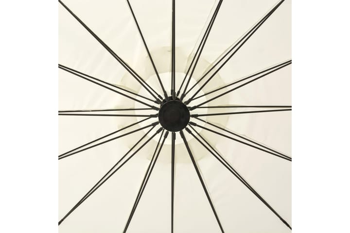 Riippuva päivänvarjo 3 m alumiinitanko valkoinen - Valkoinen - Riippuva aurinkovarjo