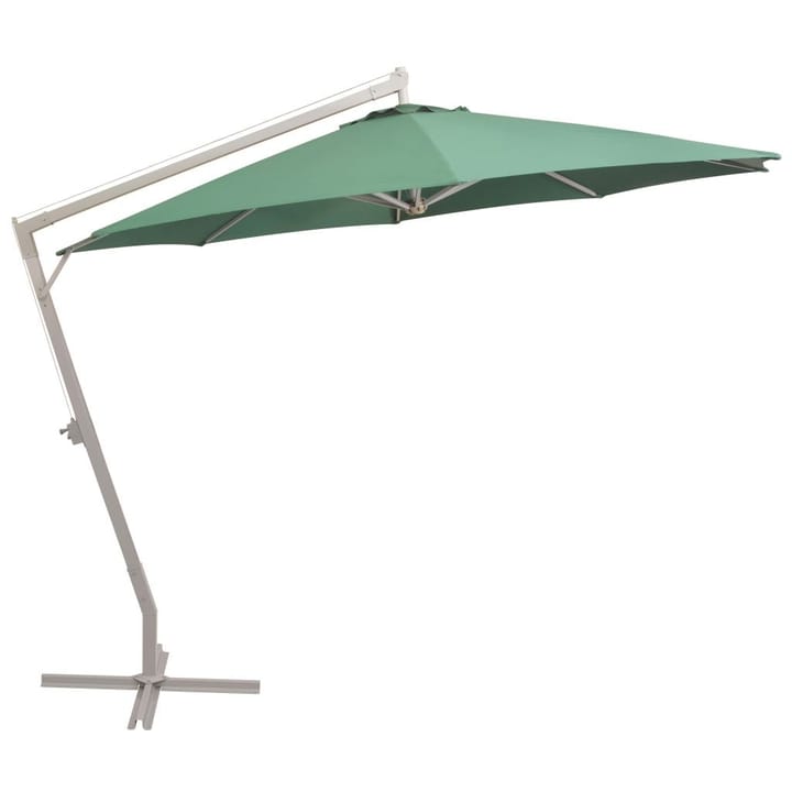 Riippuva päivänvarjo 350 cm Alumiinitanko Vihreä - Vihreä - Riippuva aurinkovarjo