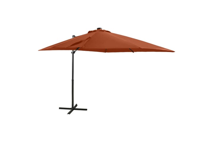 Riippuva aurinkovarjo tangolla ja LED-valoilla 250 cm - Aurinkovarjo
