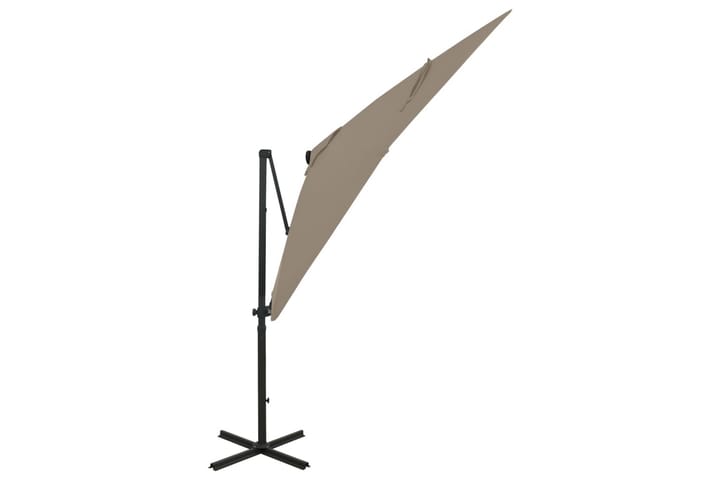 Riippuva aurinkovarjo tangolla ja LED-valoilla 250 cm - Aurinkovarjo