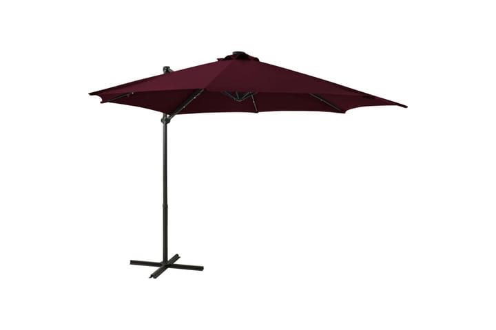 Riippuva aurinkovarjo tangolla ja LED-valoilla 300 cm - Aurinkovarjo