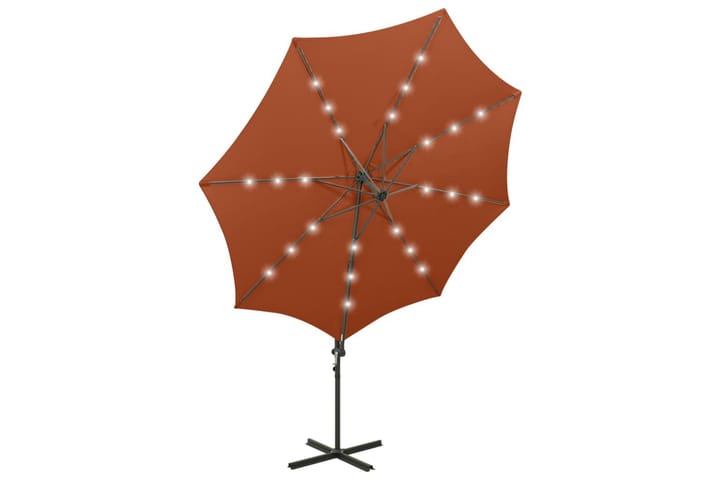 Riippuva aurinkovarjo tangolla ja LED-valoilla 300cm - Aurinkovarjo