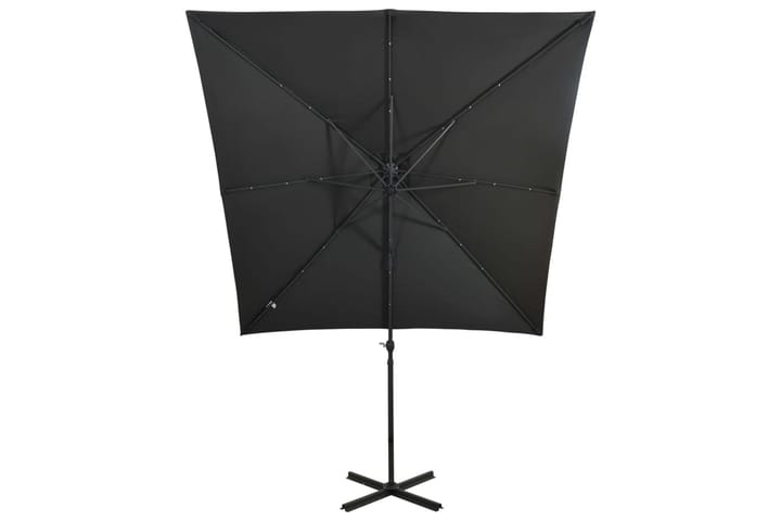 Riippuva aurinkovarjo tangolla ja LED-valoilla antras. 250cm - Aurinkovarjo