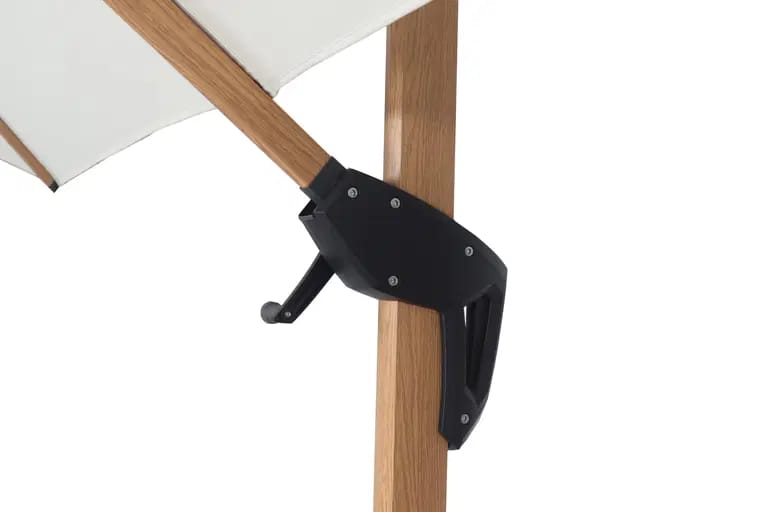 Rio de-luxe Parasolli Ø3 m - Beige - Puutarhakalusteet - Aurinkosuoja - Aurinkovarjo - Riippuva aurinkovarjo