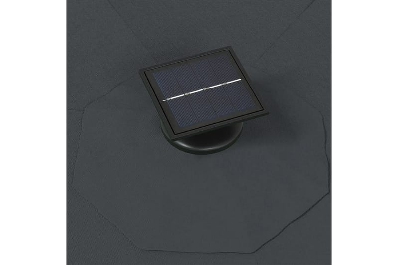 Seinäkiinnitteinen aurinkovarjo LED ja tolppa 300 cm - Puutarhakalusteet - Aurinkosuoja - Aurinkovarjo