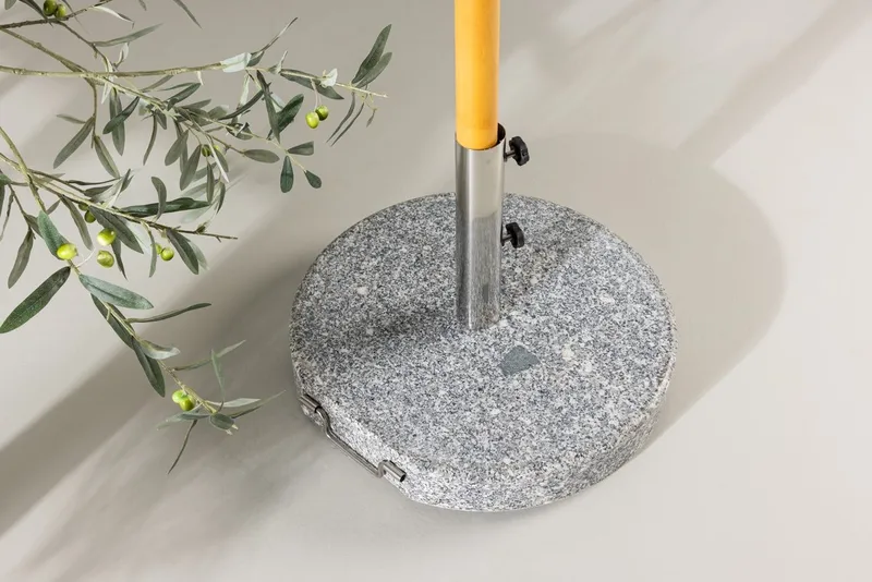 Stathera päivänvarjon jalka ulkokäyttöön, Harmaa