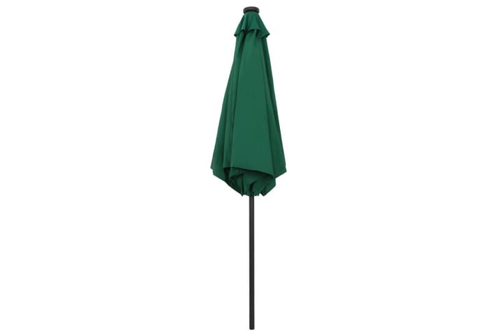 Ulkoaurinkovarjo LED-valot alumiinitanko 270 cm vihreä - Vihreä - Aurinkovarjo