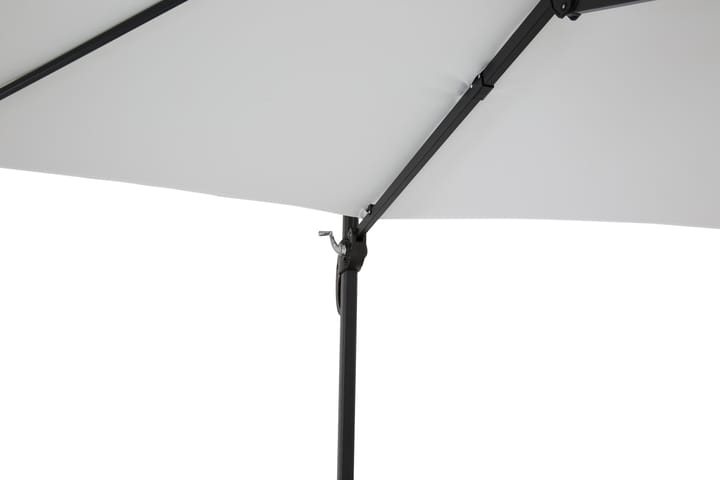 Aurinkovarjo Vienna 3 m - Valkoinen/Musta - Aurinkovarjo