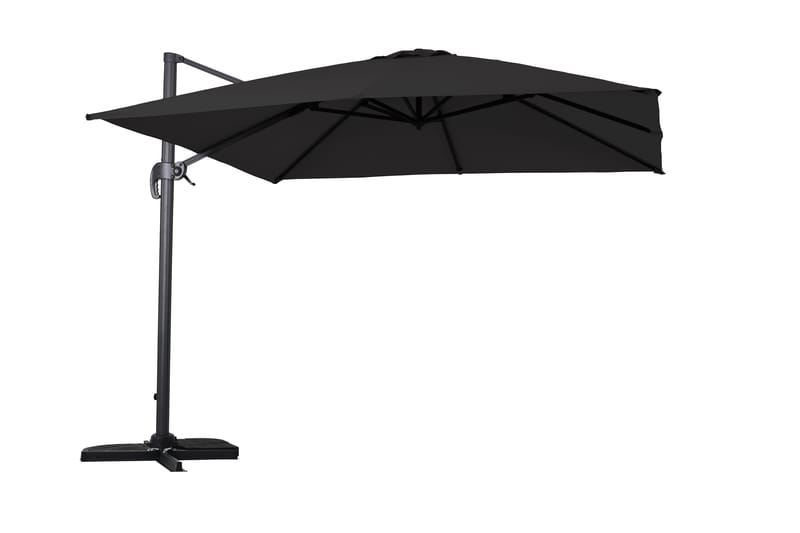 Vienna Aurinkovarjo 3 m Pyöreä, Musta