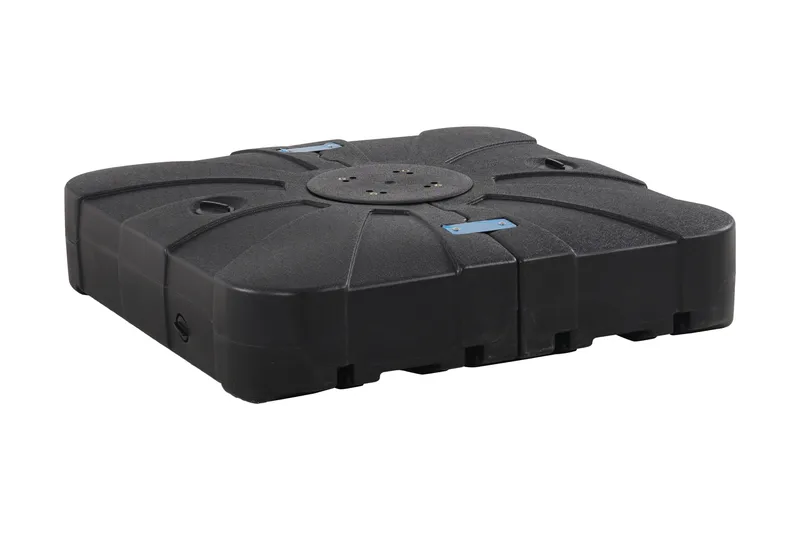 Vienna Aurinkovarjon Jalka 3x3 m - Musta - Puutarhakalusteet - Aurinkosuoja - Aurinkovarjo - Aurinkovarjon jalka