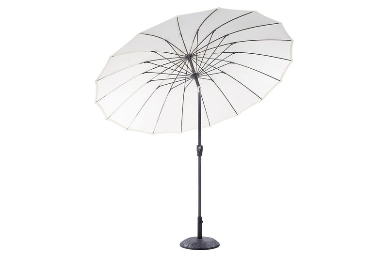Faenza Aurinkovarjo 255 cm - Beige/Musta - Puutarhakalusteet - Aurinkosuoja - Aurinkovarjo - Parvekevarjo