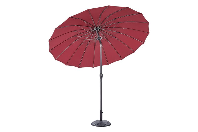 Faenza Aurinkovarjo 255 cm - Punamusta - Puutarhakalusteet - Aurinkosuoja - Aurinkovarjo - Parvekevarjo
