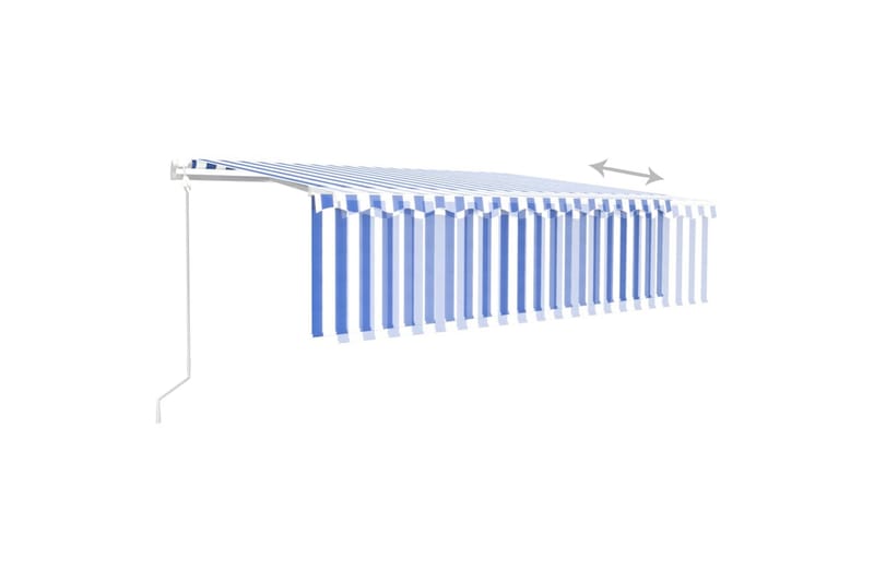 Automaattimarkiisi verho/LED/tuulisensori 5x3 m cm - Puutarhakalusteet - Aurinkosuoja - Markiisi