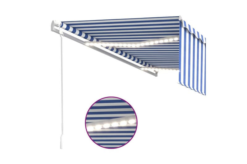 Automaattimarkiisi verho/LED/tuulisensori 5x3 m cm - Puutarhakalusteet - Aurinkosuoja - Markiisi