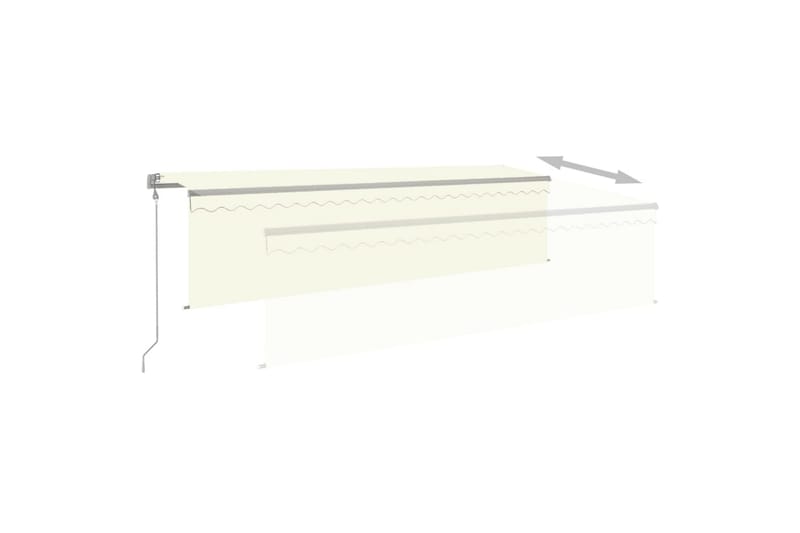 Automaattimarkiisi verho/LED/tuulisensori 5x3 m kerma - Puutarhakalusteet - Aurinkosuoja - Markiisi