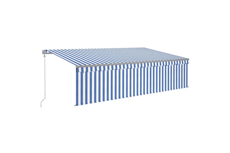 Automaattimarkiisi verho/LED/tuulisensori 5x3 m - Puutarhakalusteet - Aurinkosuoja - Markiisi