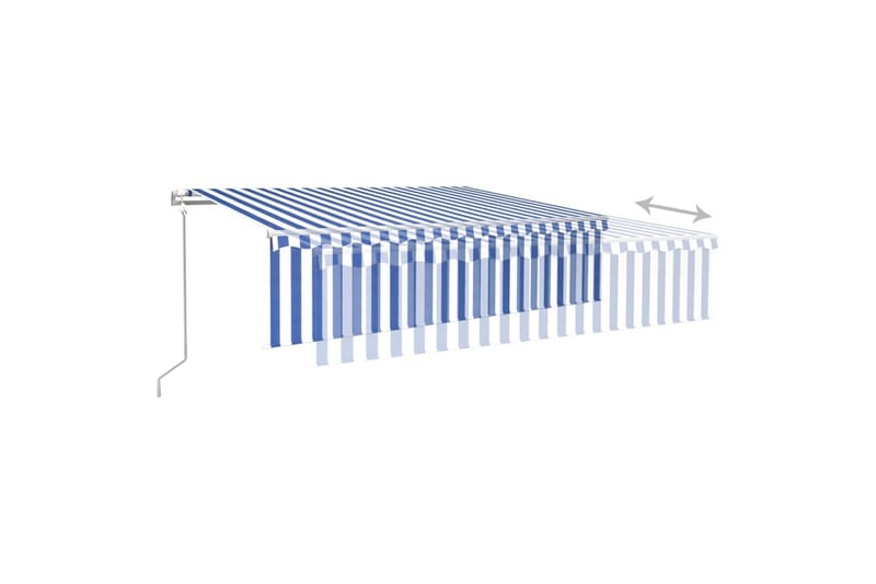Automaattimarkiisi verho/LED/tuulisensori 6x3 m cm - Puutarhakalusteet - Aurinkosuoja - Markiisi