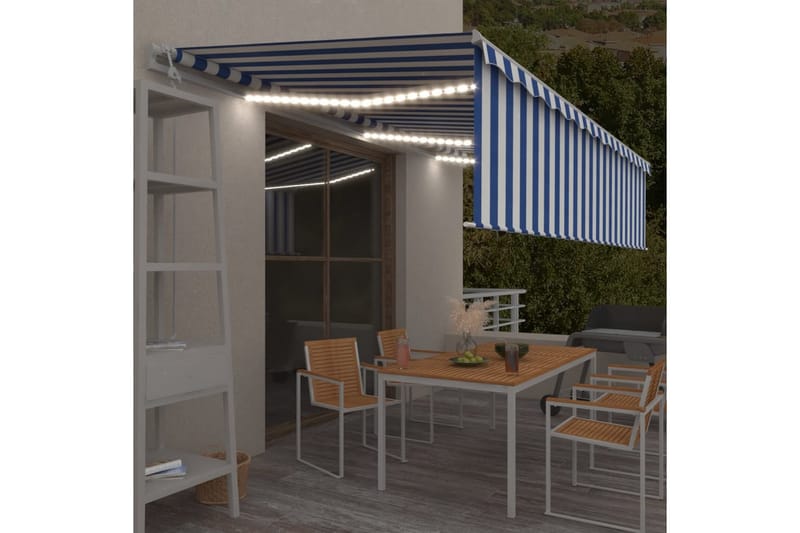 Automaattimarkiisi verho/LED/tuulisensori 6x3 m cm - Puutarhakalusteet - Aurinkosuoja - Markiisi