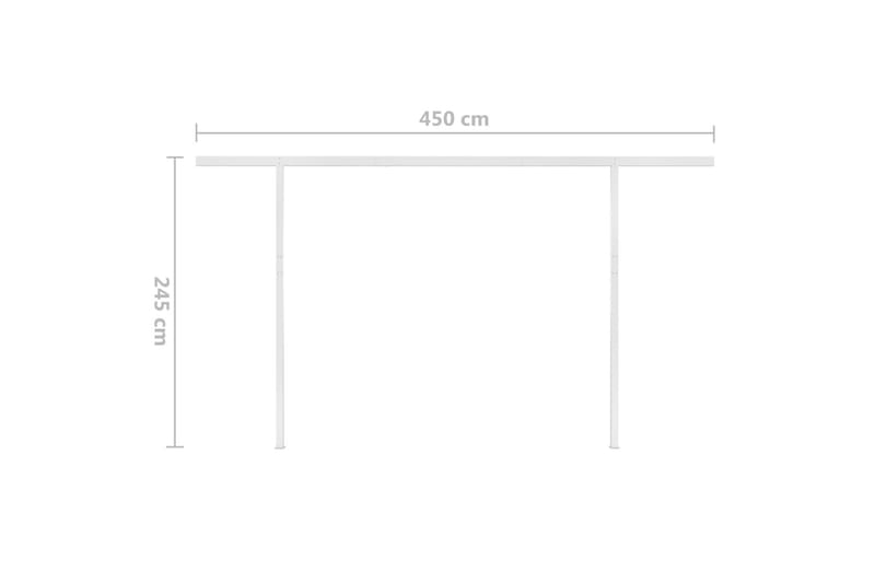 Automaattisesti kelattava markiisi tolpilla 4x3m - Terassimarkiisi - Markiisi
 - Parvekemarkiisi - Ikkunatarvikkeet