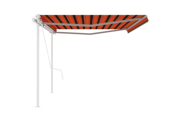 Automaattisesti kelattava markiisi tolpilla 5x3 m oranssirus - Oranssi - Terassimarkiisi - Markiisi
 - Parvekemarkiisi - Ikkunatarvikkeet