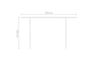 Automaattisesti kelattava markiisi tolpilla 5x3m - Puutarhakalusteet - Aurinkosuoja - Markiisi
 - Terassimarkiisi